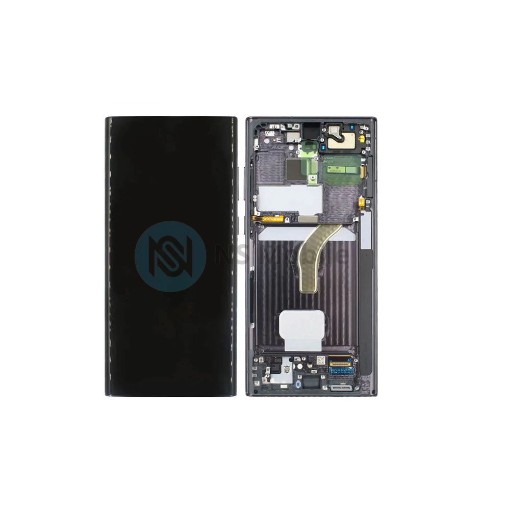 Ecran complet Samsung S22 Ultra 5G ( SM-S908 ) Original Refurb Noir