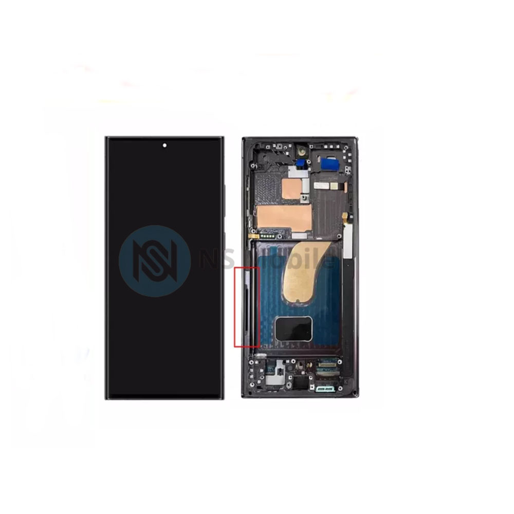 Ecran complet Samsung S23 Ultra ( SM-S918 ) Noir TFT avec chassis
