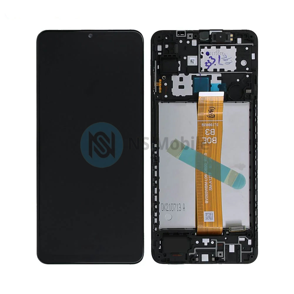 Ecran complet Samsung A12 (SM-A127 / SM-A125 / SM-A022 / SM-A032 ) avec Chassis