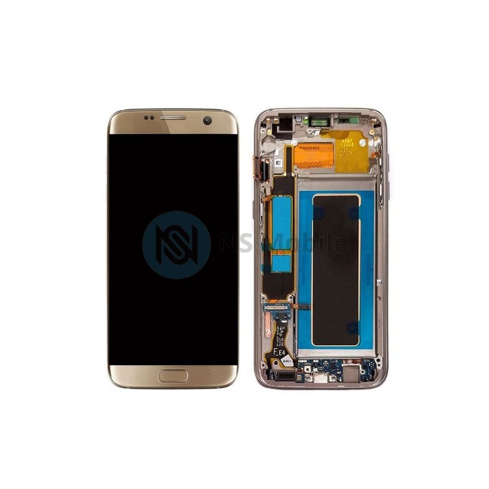 Ecran complet Samsung S7 Edge ( SM-G935 ) Refurb Avec Chassis Gold  