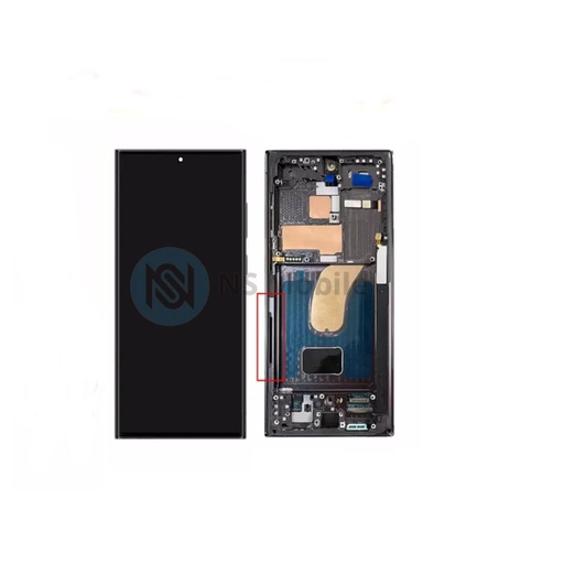 Ecran complet Samsung S23 Ultra ( SM-S918 ) Noir TFT avec chassis