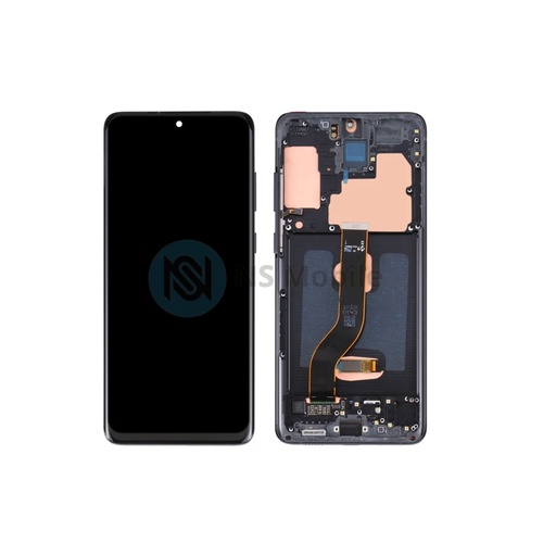 Ecran complet Samsung S20 Plus 5g, S20 Plus 4g ( SM-G985, SM-G986 ) Oled avec chassis Noir